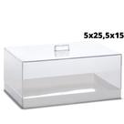 Serve Tudo Diamond 25,5x25,5x15 Cm Branco Bolos pães doces