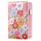Server Book Sesseroo Waitress com capa floral com bolso com zíper