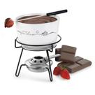 Serviço Fondue de Porcelana Chocolate e Queijo Swiss Forma - 7896580612817