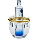 Serviço p/Vodka Soave Inox Revestido Ouro 24k c/6 Copos Riva