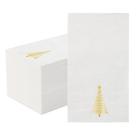 Servilletas Navideñas Tamone 100 piezas de 3 capas con Árbol de Navidad Dorado