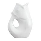 Servindo Pitcher Gurgle Pot White Stoneware, capacidade de 1250 ml Servindo Pitcher Gurgle Pot White Stoneware, capacidade de 1250 ml