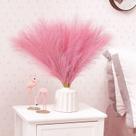 Serwalin Faux Pampas Grass Pink 17 polegadas, 6 unidades, decoração de peças centrais de pompas artificiais de capim-pampas, capim-dos-pampas falsos, decoração de festa de casamento de São Valentim, enchimento de vasos