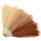 Serwalin para decoração artificial de capim-dos-pampas secos, 6 unidades, 43 cm