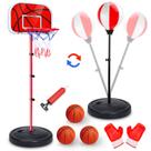 Set 2 en 1 de Aro de Baloncesto y Bolsa de Boxeo para Niños NEUBSAW