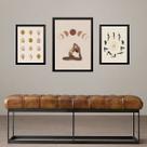 Set 3 Quadros Decorativos Yoga Poses