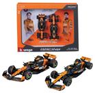 Set c/ 2 Carros Formula 1 McLaren MCL38 - Miami GP 2024 - 4 L. Norris 81 O. Piastri - 1:43 - Burago