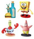 Set c/4 Bonecos Vinil sortidos Bob Esponja Fandom Box