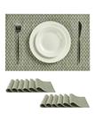 Set de 12 Individuales Leetaltree Verdes Resistentes al Calor de PVC Set de 12 Individuales Leetaltree Verdes Resistentes al Calor de PVC