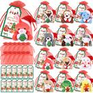 Set de 12 Mini Peluches de Animales Navideños Wiwiqing