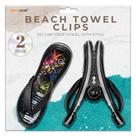 Set de 2 Clips para Toalla Performore Flip Flop para Playa en Color Negro