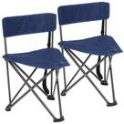 Set de 2 Sillas Tripié Plegables Portátiles Rojas REDCAMP