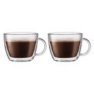 Set de 2 Tazas Bodum Latte de 450 ml con Doble Pared de Borosilicato