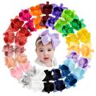 Set de 20 diademas con lazos de cinta Grosgrain de 15 cm Set de 20 diademas con lazos de cinta Grosgrain de 15 cm
