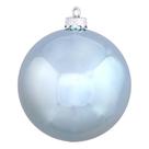 Set de 24 Adornos de Esfera Plástica Vickerman Azul Bebé Brillante