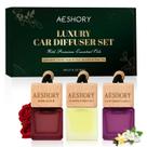 Set de 3 Ambientadores Colgantes para Auto Aeshory, 3x8ml, Aromas Florales