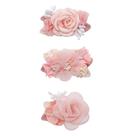 Set de 3 Clips para el Cabello Cherrboll con Moño Floral para Niñas