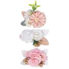 Set de 3 Pinzas para el Cabello WNYUJOY con Diseño Floral para Niñas