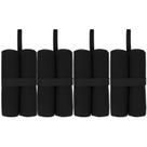 Set de 4 bolsas de arena MOOCY negras para pesos de carpa