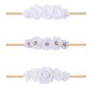 Set de 4 Cintas para el Pelo BFNAAgirl para Niñas con Flores en Nylon Elástico