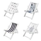 Set de 4 Sillas Miniatura Decorativas Estilo Playa