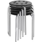 Set de 5 taburetes portátiles sin respaldo de plástico Yaheetech de 44 cm