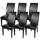 Set de 6 Fundas Impermeables para Sillas de Comedor SearchI en Negro