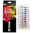 Set de Acuarelas Sakura Koi 12 Colores en Tubos de 5 ml