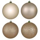 Set de Adornos Vickerman 8 cm Bolas Plásticas Irrompibles con 4 Acabados