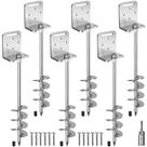 Set de Anclajes para Suelo BeneLabel 6 unidades de 24" para Trampolín