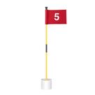 Set de banderas de golf KINGTOP en miniatura de 90 cm con hoyo y bandera número 5