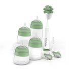 Set de Biberones NANOBÉBÉ Flexy 5 oz y 9 oz en Silicona Color Salvia