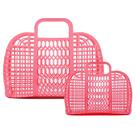 Set de Bolsas Jelly BABANA para Madre e Hija, Pequeña y Grande, Rosa