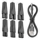 Set de Cable de Alimentación Pinkind 7 piezas Adaptador Cargador USB 5V