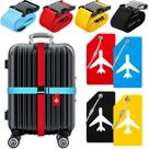 Set de correas y etiquetas para equipaje Weewooday aprobadas por TSA (8 piezas)