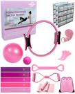 Set de Equipamiento para Pilates KABCON Anillo 33cm, Pelota 25cm, Bandas
