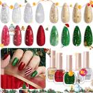 Set de Esmaltes de Uñas AZUREBEAUTY Brillo Navideño 4 Colores Set de Esmaltes de Uñas AZUREBEAUTY Brillo Navideño 4 Colores