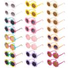 Set de Gafas de Sol con Flores Mdvora Redondas para Niños, Paquete de 24 Set de Gafas de Sol con Flores Mdvora Redondas para Niños, Paquete de 24