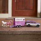 Set de Juguete Breyer Caballos Stablemates Unicornio Magic Land Rover con Remolque