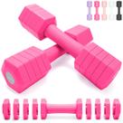 Set de Mancuernas Ajustables Fragraim 2-6 kg con Recubrimiento Suave de TPU