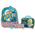 Set de Mochila Accesorios AI INNOVACIONES Pitufo Smurfette 5 piezas