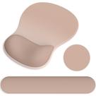 Set de Mouse Pad y Reposamuñecas para Teclado G JGOO Ergonómico Marrón Set de Mouse Pad y Reposamuñecas para Teclado G JGOO Ergonómico Marrón