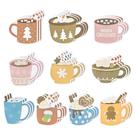 Set de Notas Adhesivas de Chocolate Caliente Xqumoi 30 unidades para Navidad