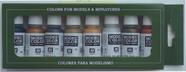 Set de Pinturas Acrílicas Vallejo Model Color Efectos Metálicos 8x18ml