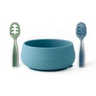 Set de Plato para Bebé NumNum GOOtensils de Silicona con Succión Libre de BPA