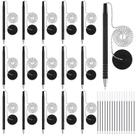 Set de Plumas de Seguridad Outus 32 Piezas con Cadena de Cuentas y Soporte para Pluma Set de Plumas de Seguridad Outus 32 Piezas con Cadena de Cuentas y Soporte para Pluma
