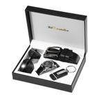 Set de Regalo BSTcentelha: Reloj de Cuero Artificial con Correa, Cinturón y Gafas de Sol