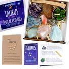 Set de Regalo con Cristales de Sanación del Zodíaco OSO BAILARÍN Tauro 14 Piezas