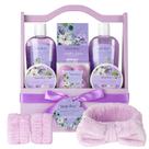 Set de Regalo de Baño Saint Roy Lavanda Jazmín 13 piezas Cesta de Spa
