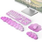 Set de Reposamuñecas MoKo Cloud para Teclado y Ratón Rosa